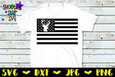American Flag with Deer Silhouette - Fourth of July SVG